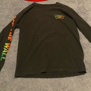 Black Vans Off The Wall Long Sleeve